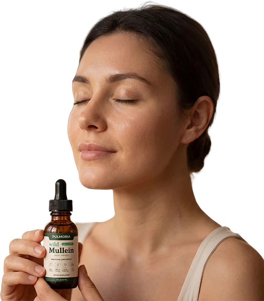 Femme tenant le flacon Melopure